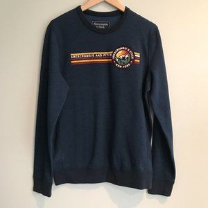 Abercrombie & Fitch New York Retro Style Heavyweight Long Sleeve Shirt Size SM